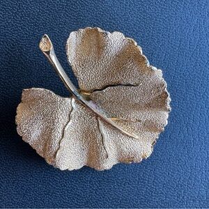 Authentic Vintage BSK New York Large Leaf Brooch